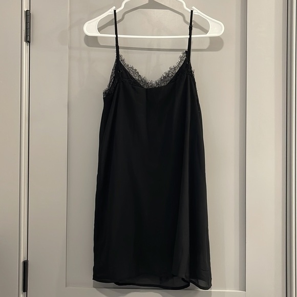 Lulus A Little More Love Black Lace Slip Dress XS - Picture 6 of 7